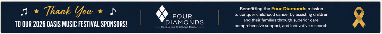 2026 Oasis Music Festival Sponsors | Four Diamonds
